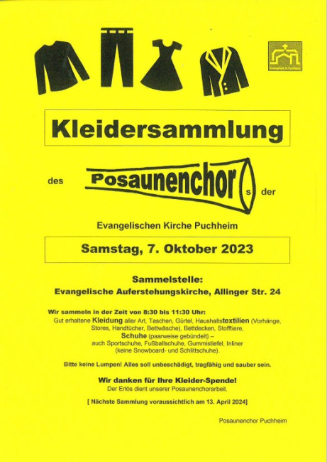 Kleidersammlung 10.23