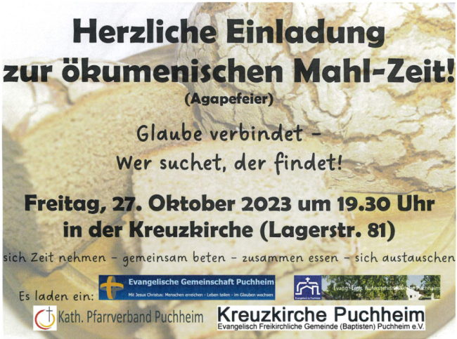 ökumenischen Mahl-Zeit